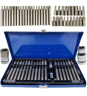 ZESTAW BITÓW KLUCZY IMBUS SPLINE TORX 40 el BITY