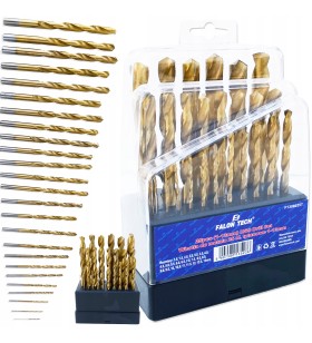 ZESTAW WIERTEŁ DO METALU tytan 1-13mm WIERTŁO 25el