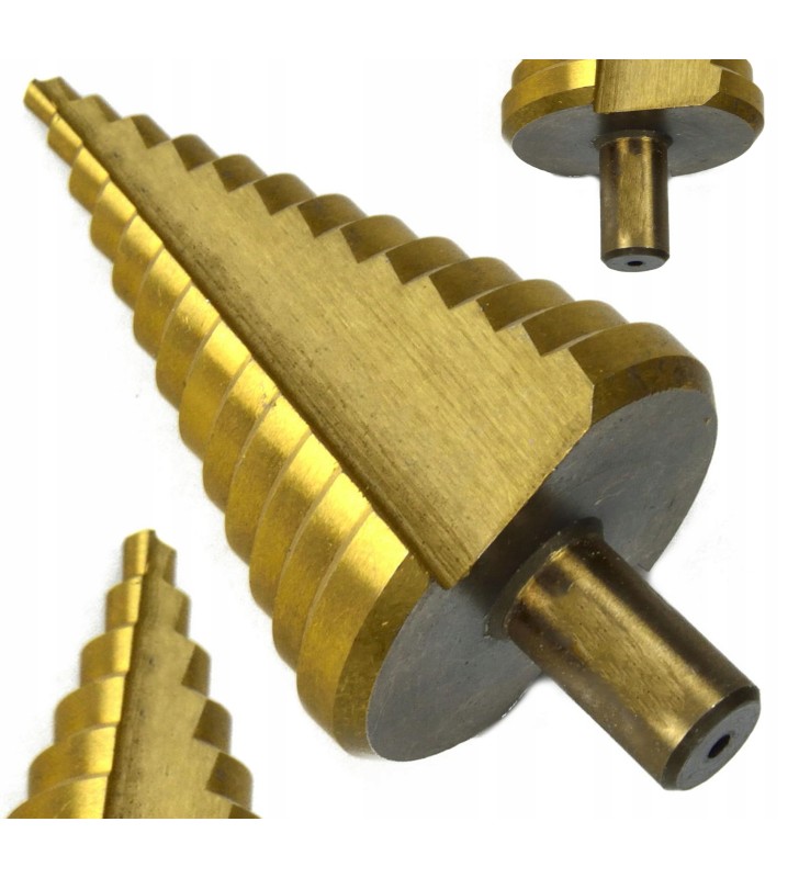 P WIERTŁO STOŻKOWE STOPNIOWE HSS TYTAN 4-52MM P P WIERTŁO STOŻKOWE STOPNIOWE HSS TYTAN 4-52MM P