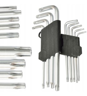 ZESTAW KLUCZY TORX 1.5-10 9el KLUCZE MOCNE TORKS-Y
