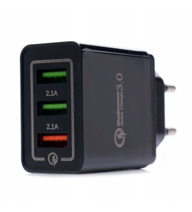 ŁADOWARKA SIECIOWA SZYBKA QUICK CHARGE 3.0 3xUSB