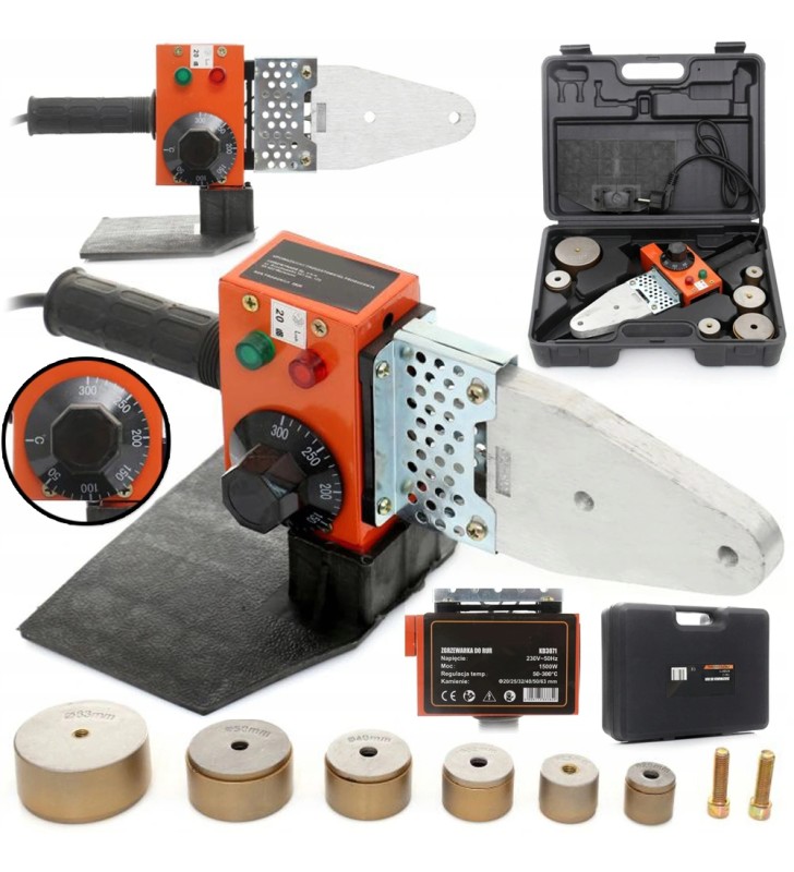 M ZGRZEWARKA DO RUR PCV PP 1500W MATRYCE 20-63MM