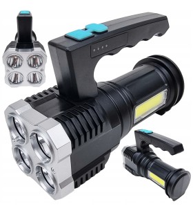 LATARKA AKUMULATOROWA USB LED SZPERACZ REFLEKTOR