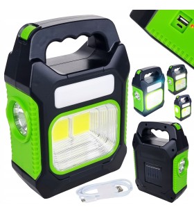 LATARKA LAMPA SOLARNA POWERBANK AKUMULATOROWA LED