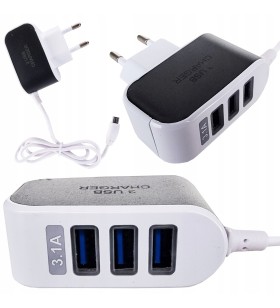 ŁADOWARKA DO TELEFONU USB Z KABLEM UNIWERSALNA