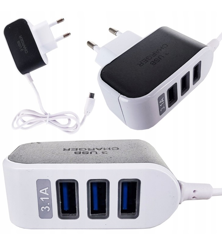 ŁADOWARKA DO TELEFONU USB Z KABLEM UNIWERSALNA ŁADOWARKA DO TELEFONU USB Z KABLEM UNIWERSALNA