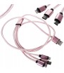 KABEL ŁADOWARKA 3w1 DO IPHONE MICRO USB TYP-C