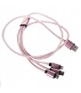 KABEL ŁADOWARKA 3w1 DO IPHONE MICRO USB TYP-C