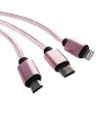 KABEL ŁADOWARKA 3w1 DO IPHONE MICRO USB TYP-C
