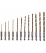 WIERTŁA DO METALU BETONU KD982 ZESTAW 13 SZT. HSS