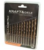 WIERTŁA DO METALU BETONU KD982 ZESTAW 13 SZT. HSS