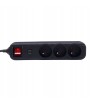 PRZEDŁUŻACZ LISTWA ZASILAJĄCA 3 GNIAZDA 1,5m USB
