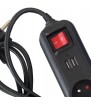 PRZEDŁUŻACZ LISTWA ZASILAJĄCA 3 GNIAZDA 1,5m USB