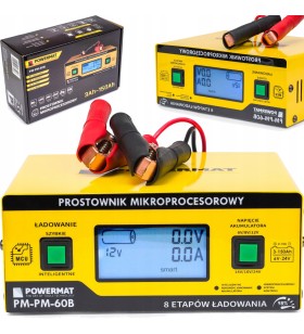 Prostownik MIKROPROCESOROWY 6V 24V Akumulatorowy