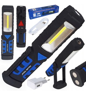 3w1 LAMPA WARSZTATOWA LATARKA LED akumulator COB