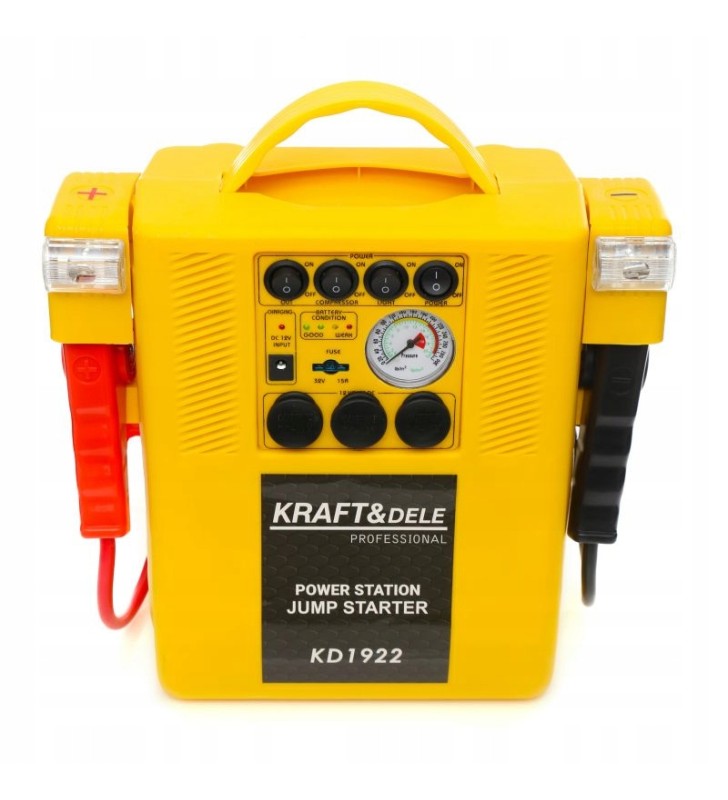 KRAFT JUMP STARTER ROZRUCH KOMPRESOR LATARKA 4W1 KRAFT JUMP STARTER ROZRUCH KOMPRESOR LATARKA 4W1