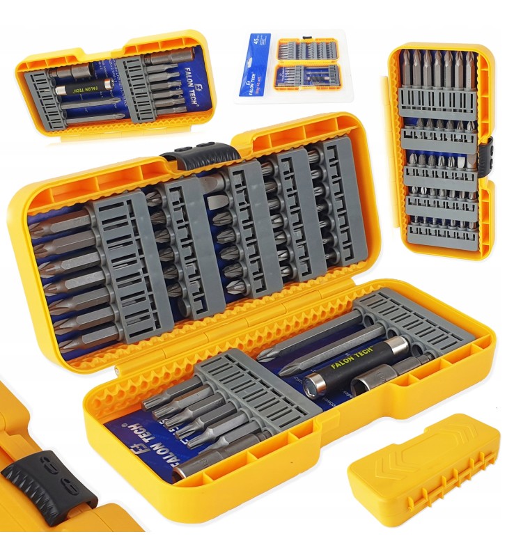 ZESTAW BITY KOŃCÓWKI DO WKRĘTARKI PH PZ TORX SL 45 ZESTAW BITY KOŃCÓWKI DO WKRĘTARKI PH PZ TORX SL 45