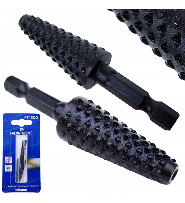 ZDZIERAK STOŻKOWY FREZ TARNIK DO DREWNA 15MM ZDZIERAK STOŻKOWY FREZ TARNIK DO DREWNA 15MM