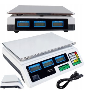 ELEKTRONICZNA WAGA SKLEPOWA LCD KALKULACYJNA 40 kg