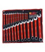 25el KLUCZE PŁASKO OCZKOWE KLUCZE PŁASKIE ZESTAW KLUCZY Z GUMĄ +ETUI 6-36mm